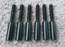 Floyd Rose Lic SCHALLER style STRING LOCK SCREWS Bridge Tremolo 6 Black NEW