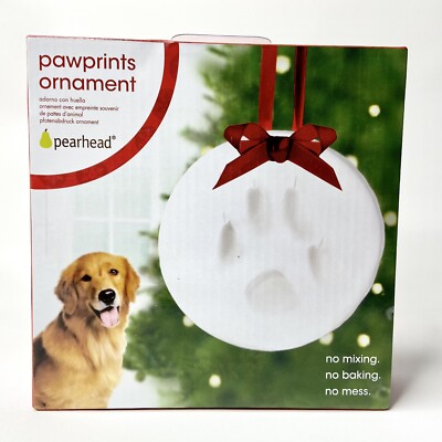 Pearhead Pawprints Dog & Cat Hanging Keepsake Ornament