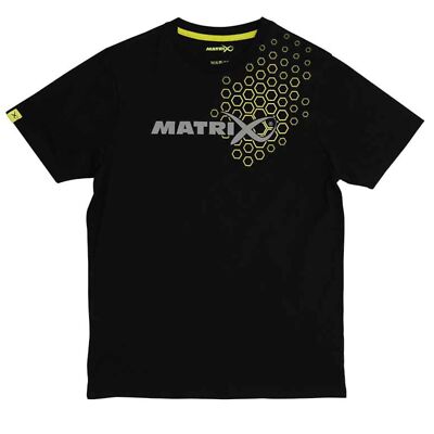 Fox Matrix Hex Print T-Shirt Black - Angelshirt, Angelbekleidung, Kleidung Shirt