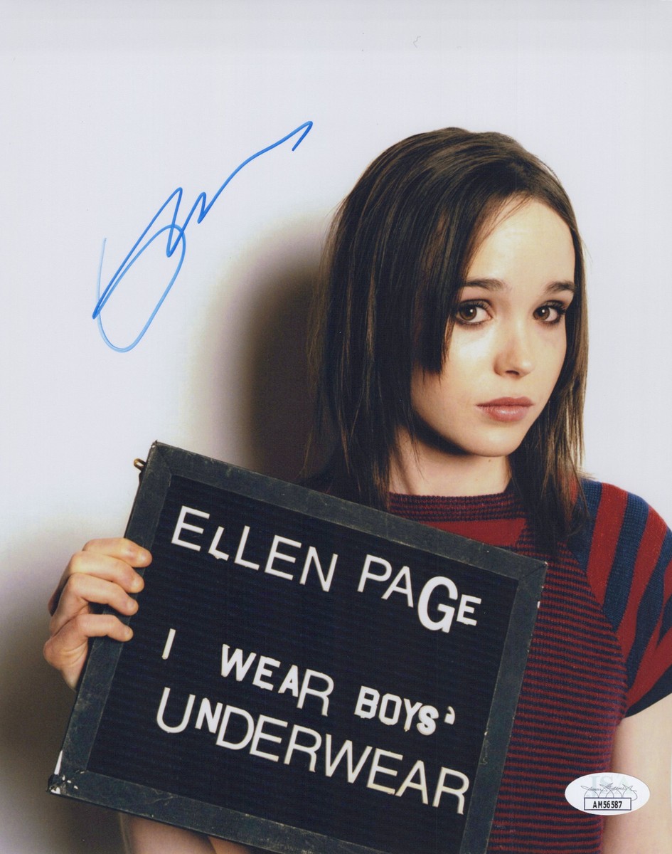 Ellen Page (Elliott Page) signed 8x10 photo JSA | eBay