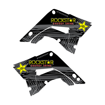 Polisport Restyle cr125 cr250 Honda 2002+ graphics Rockstar Black FREE SHIPPING