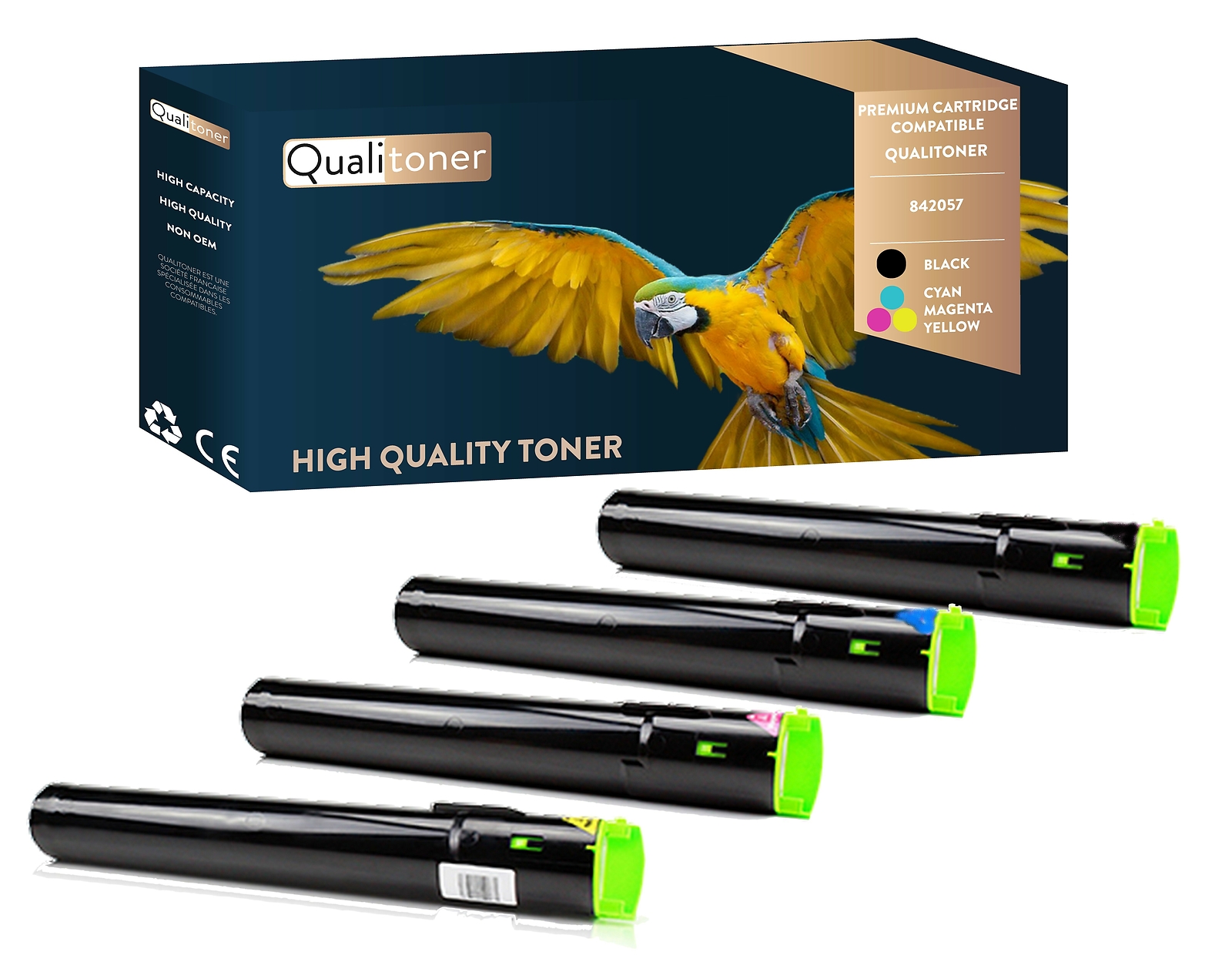 Toner RICOH AFICIO QUALITONER résout les problèmes de trace pour des textes clairs