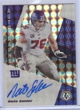 NATE SOLDER 2020 PANINI MOSAIC SILVER MOSAIC PRIZM AUTO #AM12