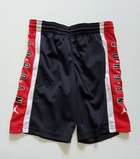 Nike Air Jordan Little Boys Rise Colorblocked Shorts Black/Gym Red Sz 6 - NWT