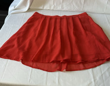 Old Navy Red Flare Skirt Pleated. Lined. Size Medium. Summer Spring Casual.