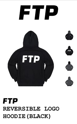FTP REVERSIBLE LOGO HOODIE(BLACK) | eBay