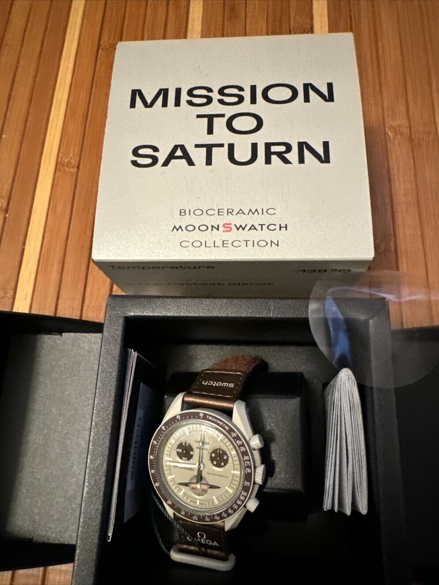 Swatch x Omega Bio Ceramic Moonswatch Mission to Saturn - SO33T100