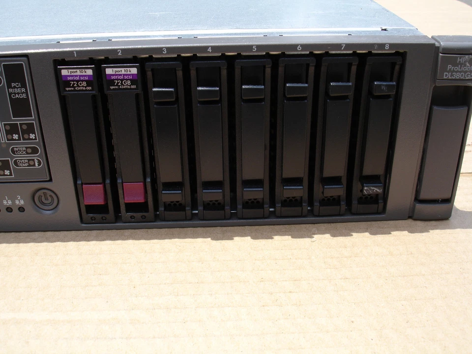 HP ProLiant DL380 G5 2.0GHz Quad Core X5130 4GB RAM 2x72GB 10K HD 2.5" - Image 2 of 4