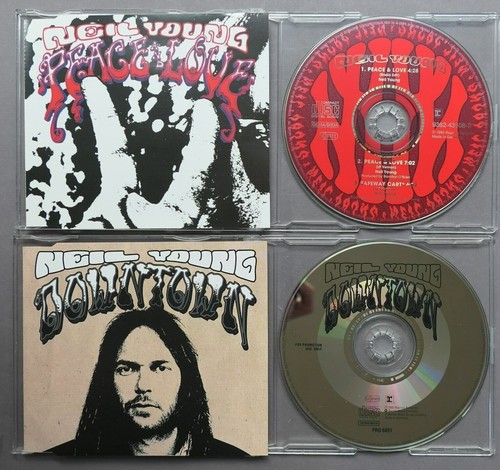 2 x Maxi-CD Neil Young – Peace & Love Reprise & Downtown (Promo) PRO 6051 MINT- - Bild 2 von 7