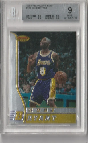 1996-97 Bowman's Best #R23 Kobe Bryant RC Rookie Beckett BGS 9 MINT
