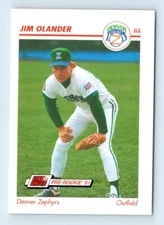 1991 Line Drive AAA Jim Olander Denver Zephyrs #147