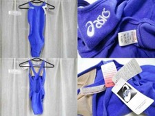 "UNUSED" Asics Competitive SprintBack Swimsuit For Women Size XS Blue Color