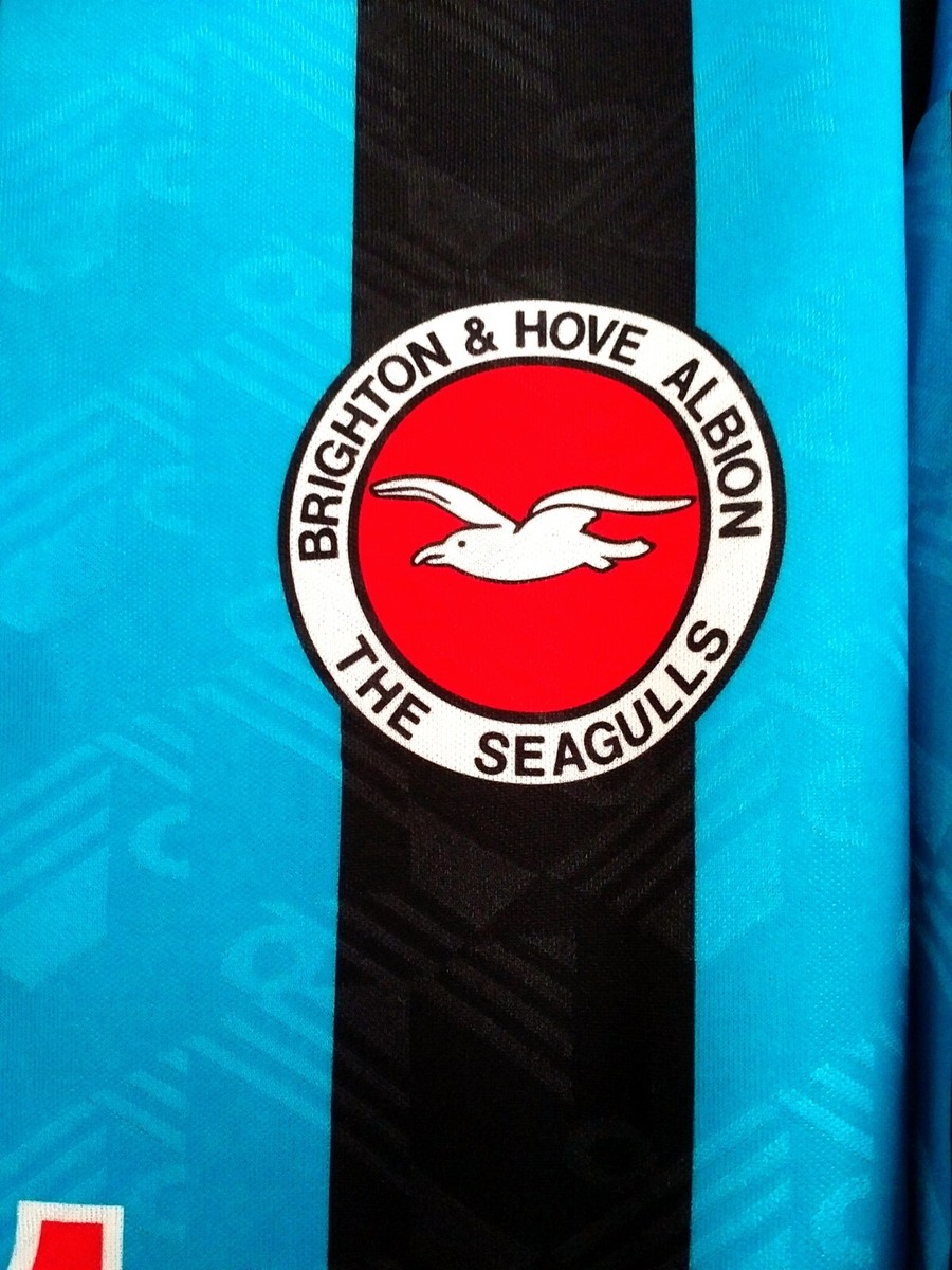 Official Brighton Hove Albion Admiral Away Shirt 1994-1995 Mens