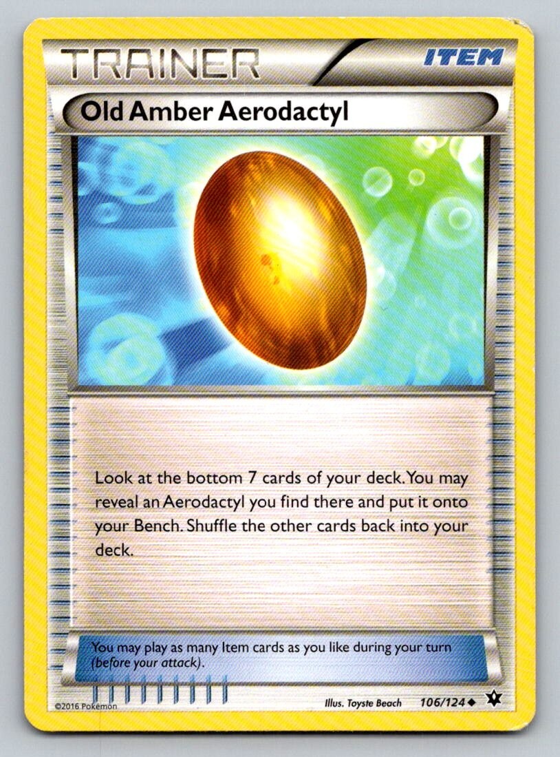 Old Amber Aerodactyl 106/124 