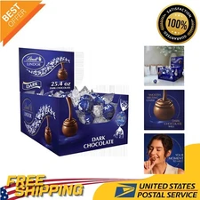 Gourmet LINDOR Dark Chocolate Truffles, 60 Count – Perfect Gift, 25.4 oz.