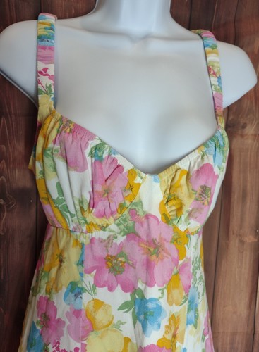 New Sexy Multi colorful floral Mini Backless Dress In LARGE - Picture 4 of 21