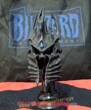 WOW World of Warcraft The Lich King's Helmet 1/6 Metal Statue Figure Authentic