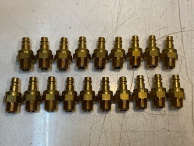 19 Quantity of Hose Barb Couplings 47mm L 16mm Thread 10mm Tip 10mm ID (19 Qty)