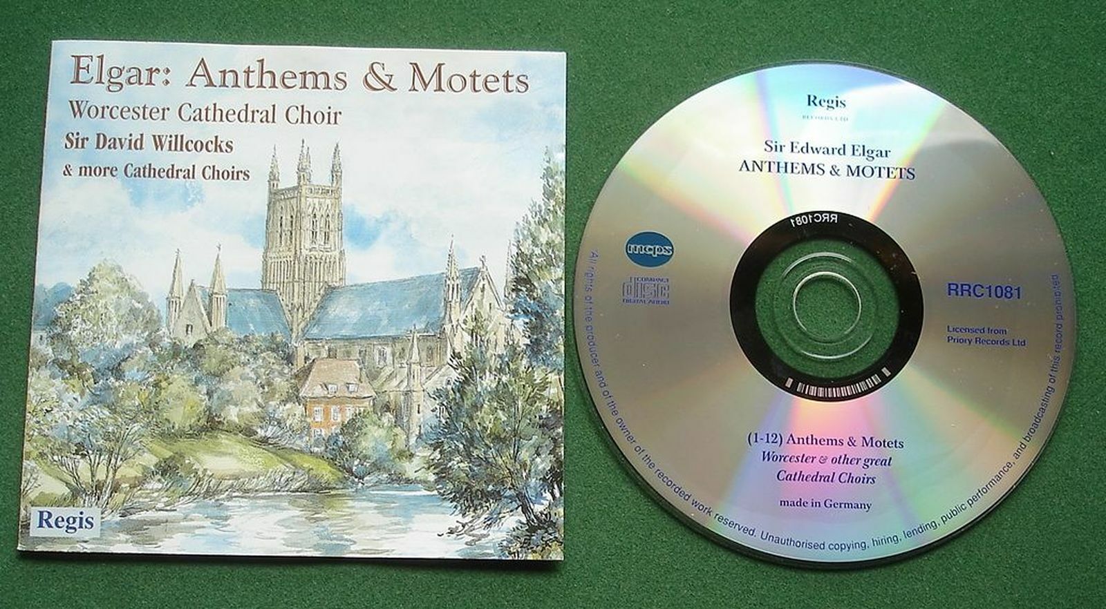 Elgar Anthems & Motets ft Worcester Cathedral Choir & Other Choirs CD