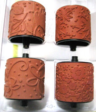 Stampin' Up Stampin' Around Wheel 2" Wide Roller Stamps lot of 4 SEE details