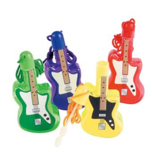 Oriental Trading Guitar Bubble Bottle Necklaces 12