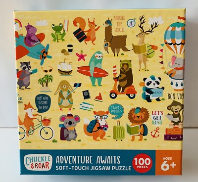 Chuckle & Roar - Adventure Awaits Animals Jigsaw Puzzle  - 100 Pieces