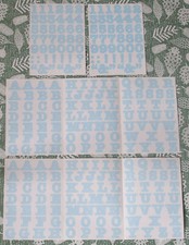 Creative Memories ABC/123 Bold Style Alphabet and Number Stickers - Light Blue
