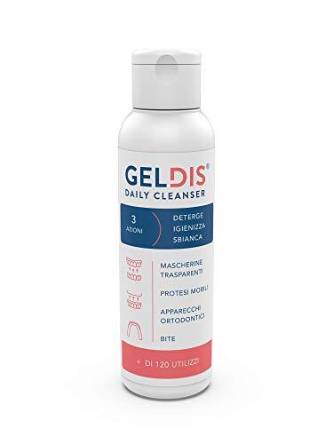Geldis® Gel Detergente per Igiene e Pulizia di Protesi Dentarie, Apparecchi, Bi