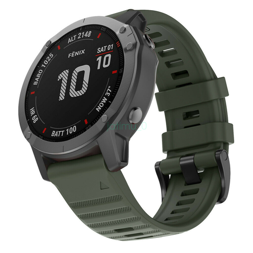 22 26mm QuickFit Silicone Strap For Garmin Fenix 3 3HR 6X 6X Pro 5 5X 7 7X Band - Picture 42 of 67
