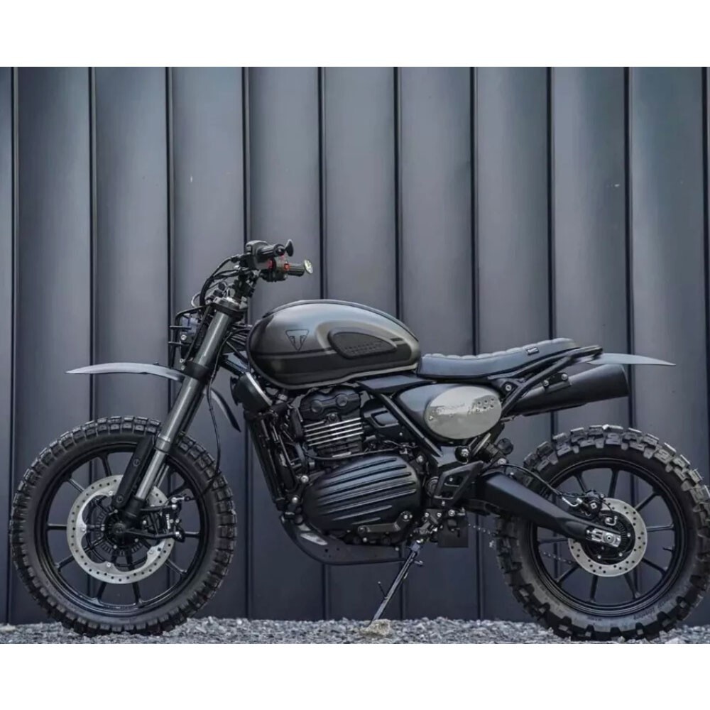 Black Front High Mudguard Fender Cover For Triumph Scrambler