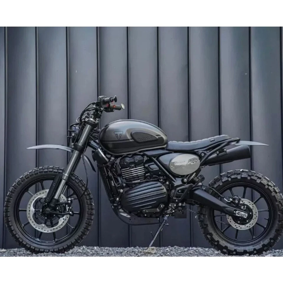 Front High Mudguard Fender Cover New For Triumph Scrambler 400X 2024 2025 - Image 4 of 4