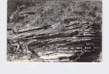 RPPC Real Photo Postcard WI Wisconsin Dells Swallows On Sail Boat Hull