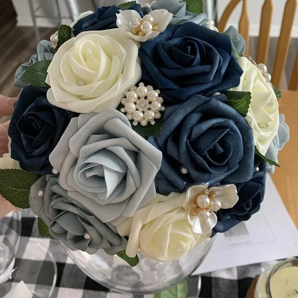 Pearl Embellishments - 21pcs Rhinestone Buttons, 21pcs, Gold,Pearl,Silver - Image 4 of 4