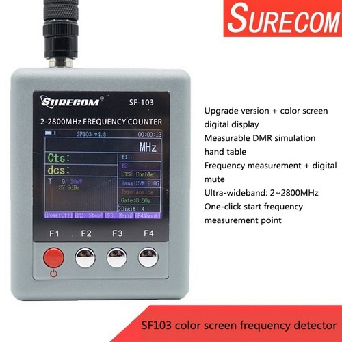 SURECOM SF-103 Portable Frequency Counter 2MHz-2.8GHz with TFT Color Display - Picture 6 of 12