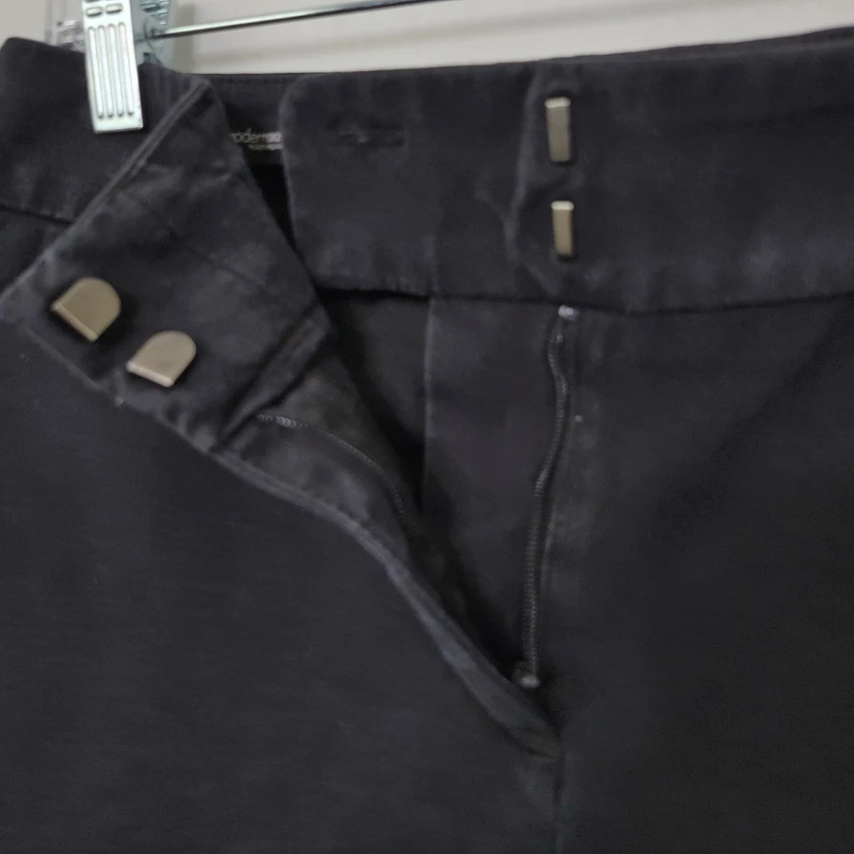 Loft Modern Skinny Ankle Black Denim Cotton Rayon Blend Pants Women's Size 8 Foto 4 de 4