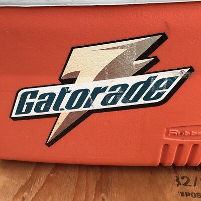 VTG Rubbermaid Gatorade Cooler Orange Ice Chest 48 QT # 1848 USA