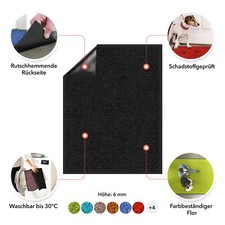 Schmutzfangmatte | Rhine | Fussmatte | Türkis | 12 Größen | Sauberlaufmatte