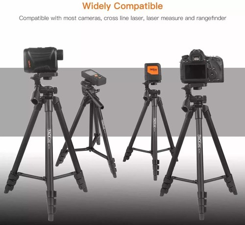 TACKLIFE Lightweight Phone/Camera Aluminum Travel Tripod 53" Carry Bag & Remote - Picture 5 of 9
