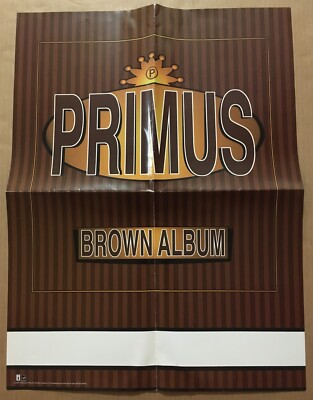 Les Claypool PRIMUS Double Sided 1997 PROMO POSTER for Brown CD