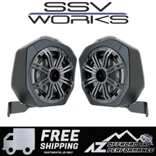 SSV Works Rear Roll Cage Speaker Pods Kicker Speakers for '21-Up Ford Bronco 4Dr