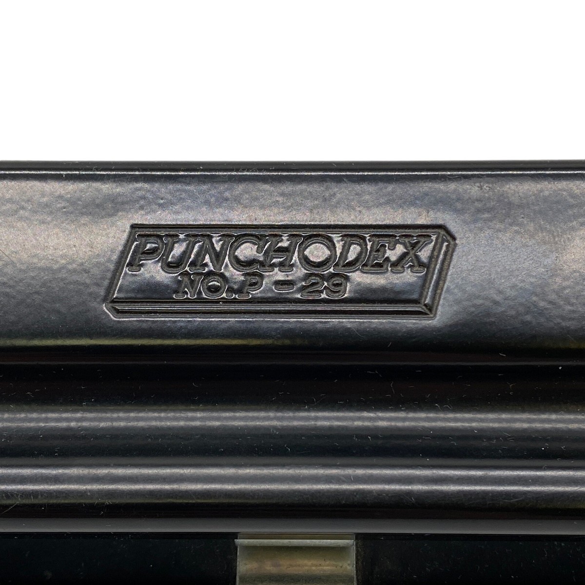 Black Rolodex P-29 Punchodex Hole Punch Home Office Works Vintage Tested - Main Image