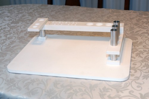 FLY TYING STATION - LEFT HANDED CUSTOM DESIGNED 4 NOR-VISE - SOLID SURFACE - Picture 2 of 2