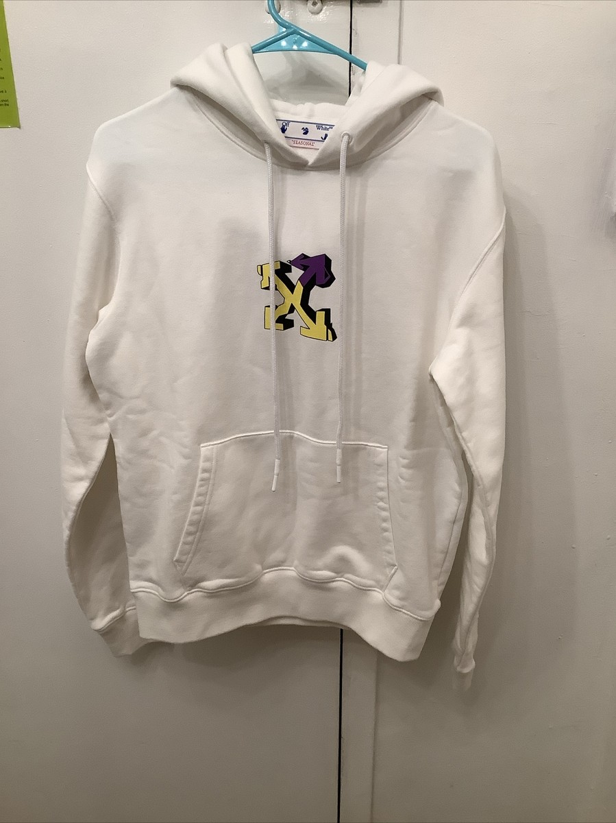 パーカー・フーディ Off-White OMBB118S24FLE005 FOOTBALL Hoodie Off White Football Over Hoodie OMBB118S24FLE005-1001 BLACK