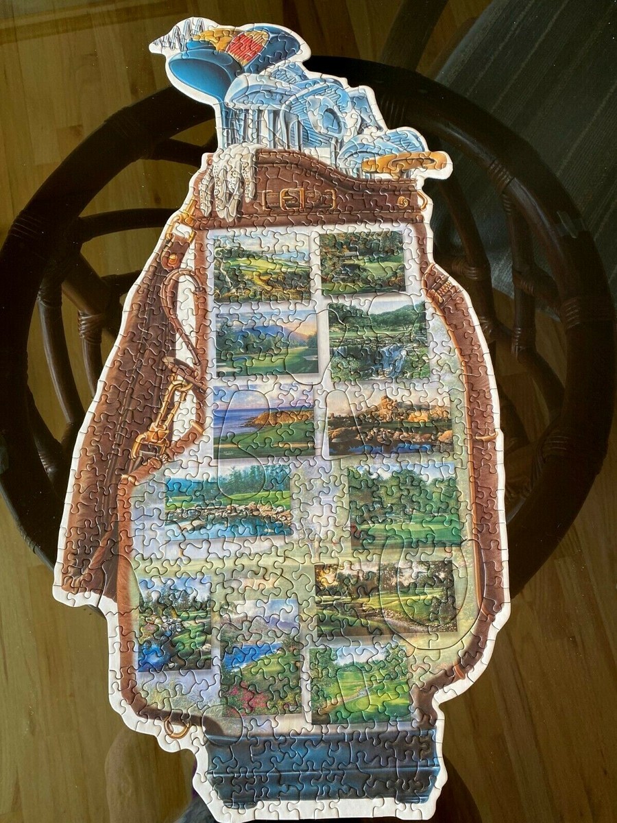GOLF CLUBS Great American Puzzle Factory SHAPED Puzzle 500+ pc