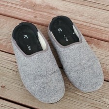 Mahabis 100 wool Women Grey Classic Slipper sz 40 US 8.5-9