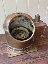Vintage E.Esdaile Sydney SIRIUS Trademark Brass Ships Binnacle Compass Nautical