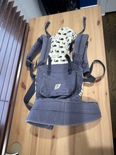 Ergobaby Carrier Marine Whale Print Blue Baby Carrier Newborn to Toddler Used