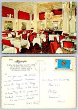 Algonquin Hotel Rose Room NYC Postcard 1976 Posted Algonquin Round Table