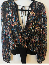 RONNY KOBO COLLECTION Mika Bodysuit in Multicolor Size M MSRP 375
