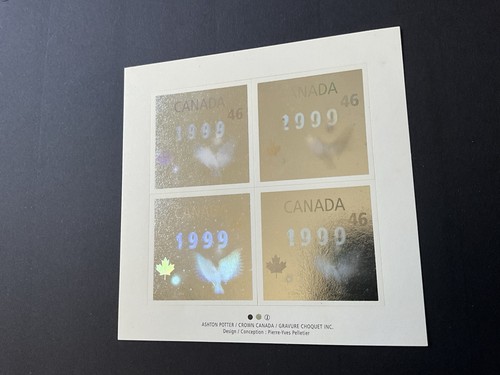 Canada 1999 New Millennium Hologram Block of 4 X 46c P&S Stamps MNH